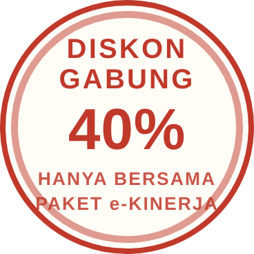 Diskon gabung 40% — hanya bersama Paket e-Kinerja