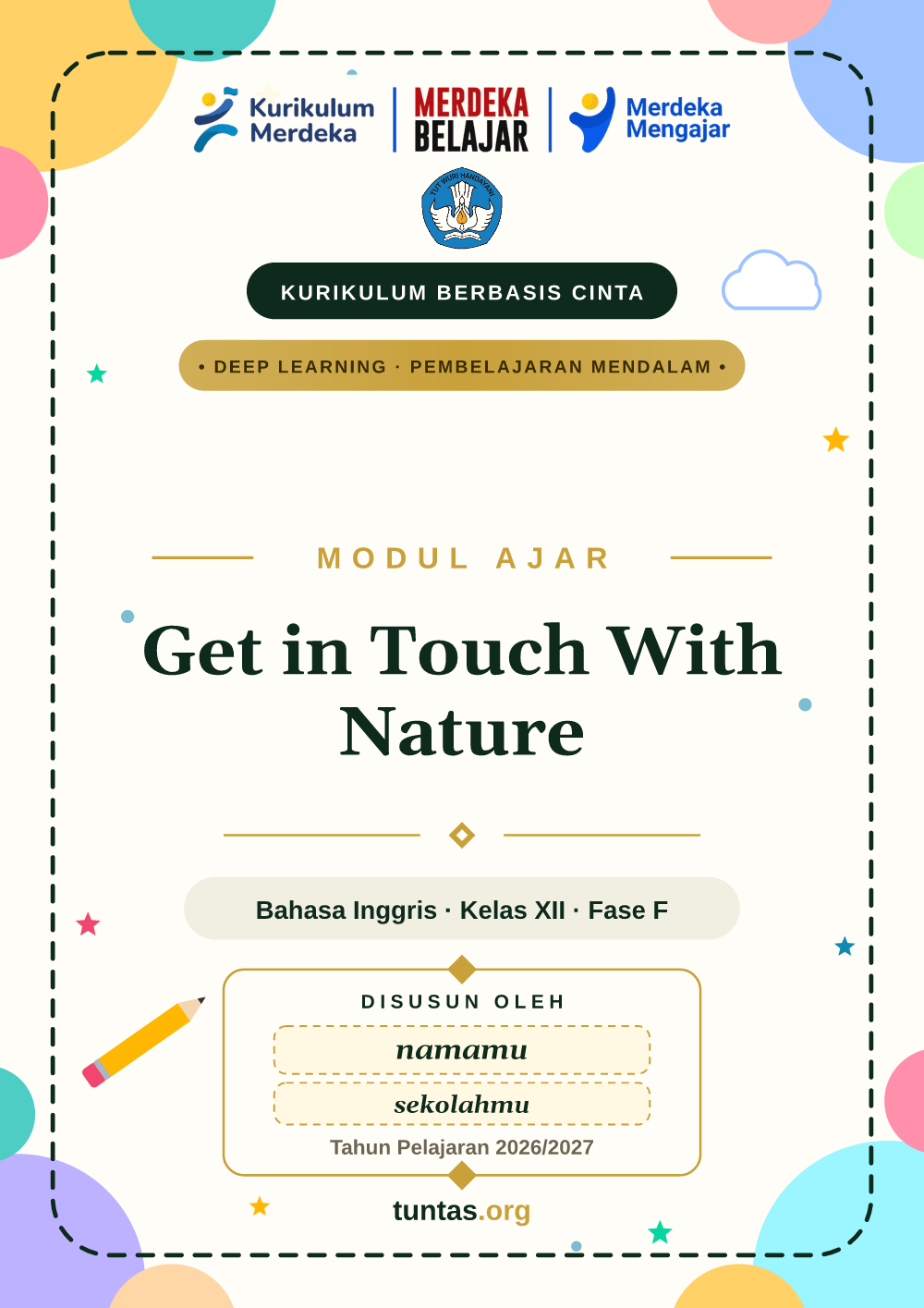 Sampul modul ajar Get in Touch With Nature