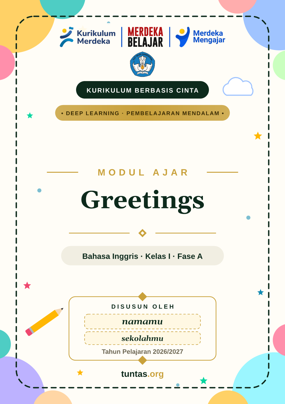 Sampul modul ajar Greetings