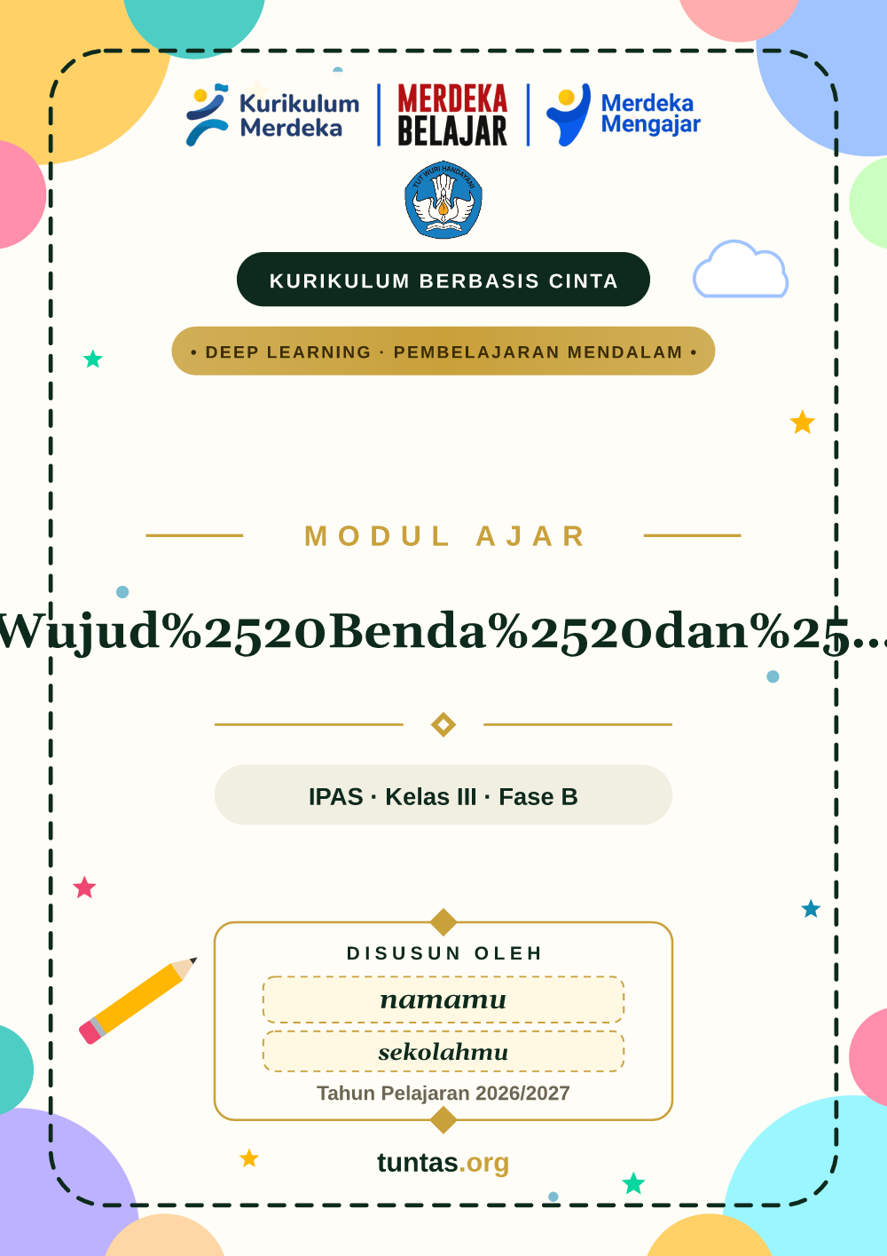 Sampul modul ajar Wujud%2520Benda%2520dan%2520Perubahannya