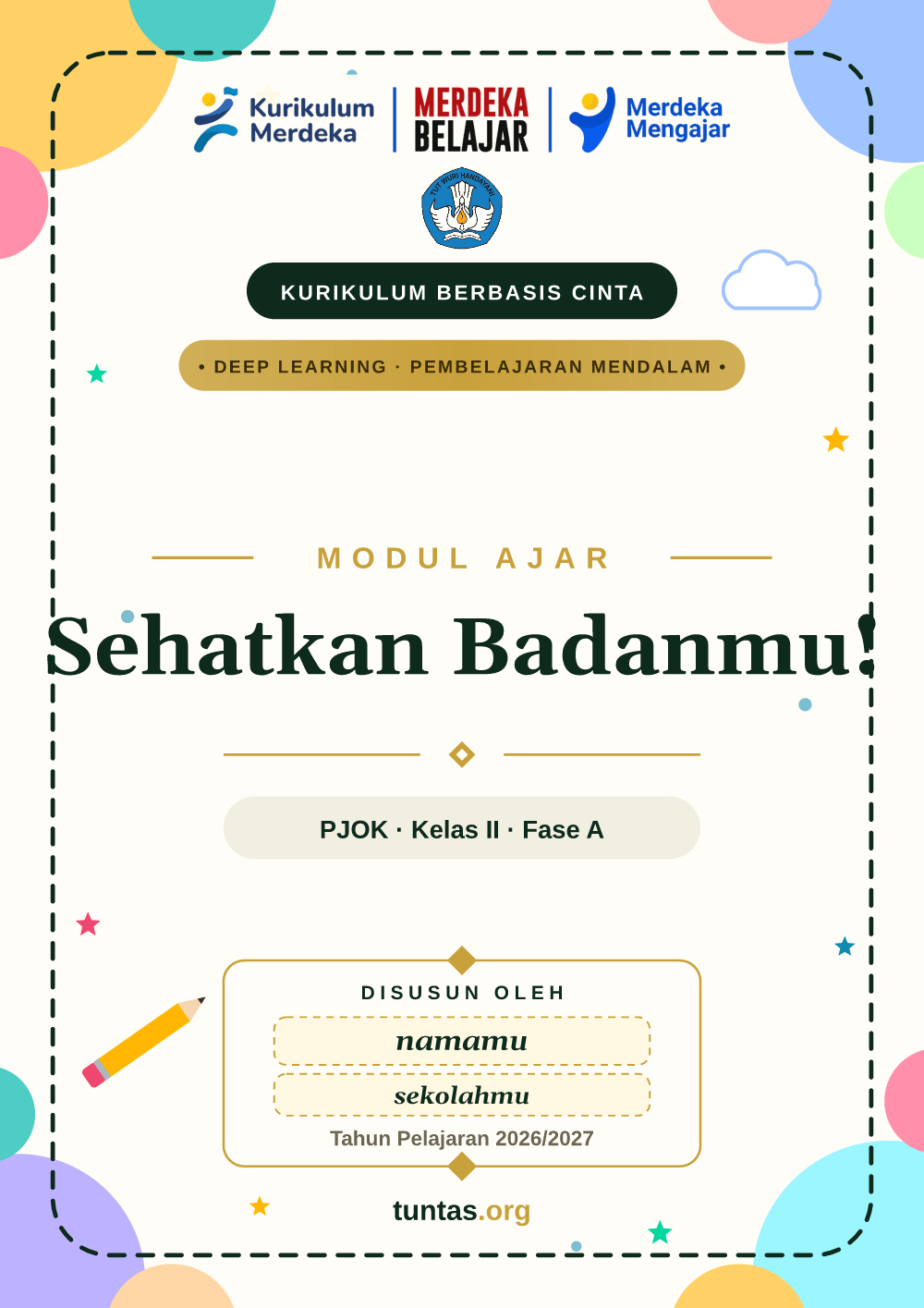 Sampul modul ajar Sehatkan Badanmu!