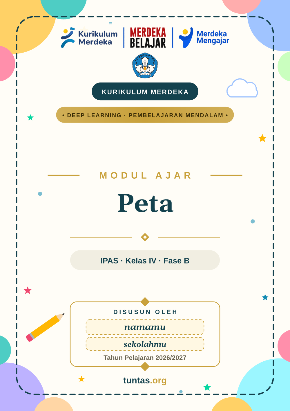 Sampul modul ajar Peta