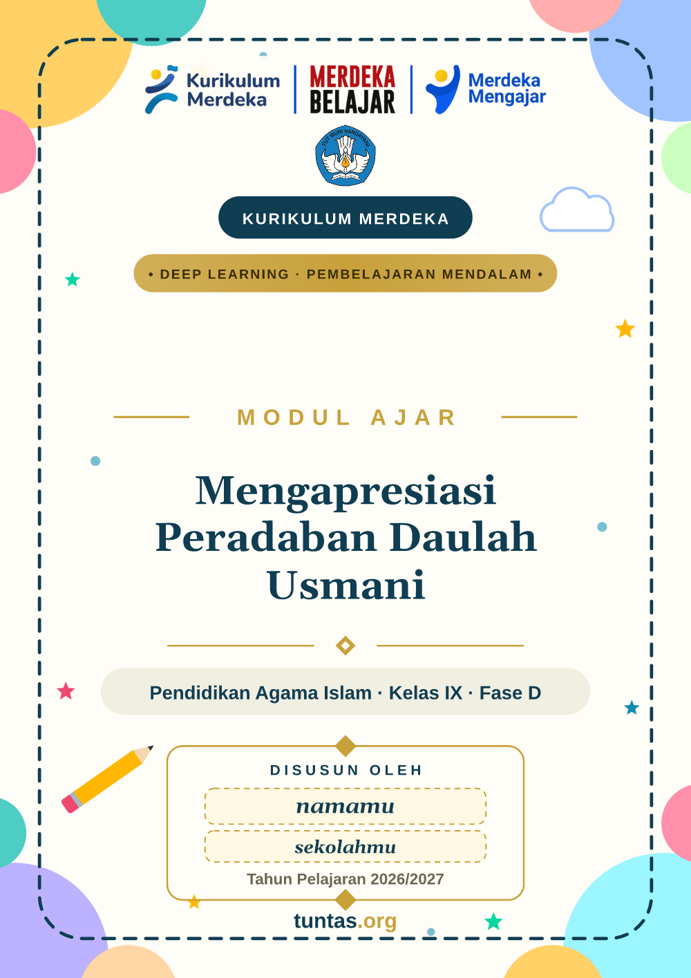 Sampul modul ajar Mengapresiasi Peradaban Daulah Usmani