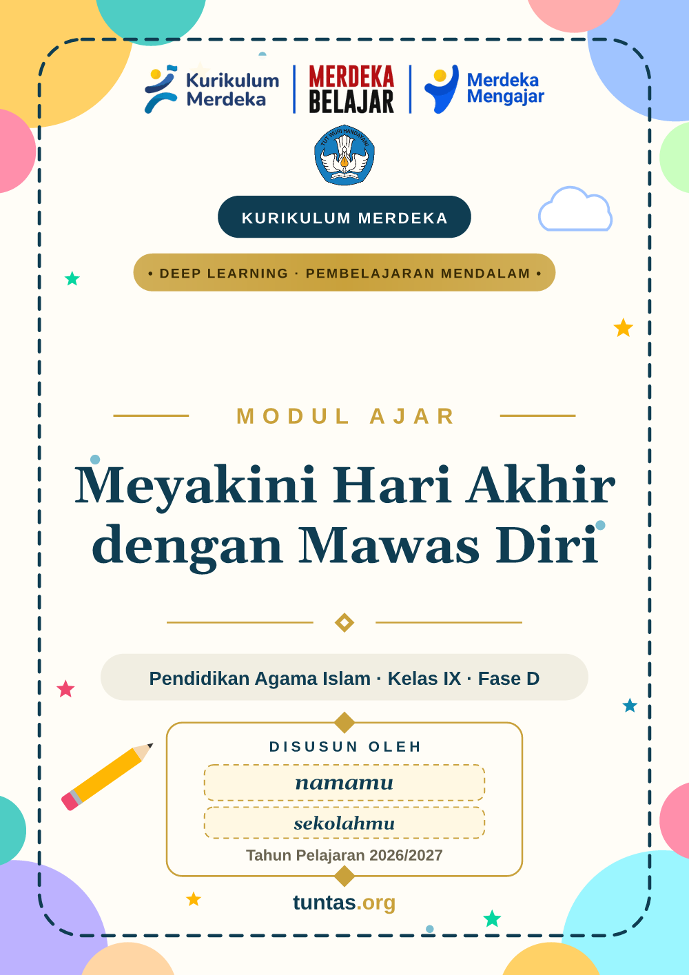 Sampul modul ajar Meyakini Hari Akhir dengan Mawas Diri