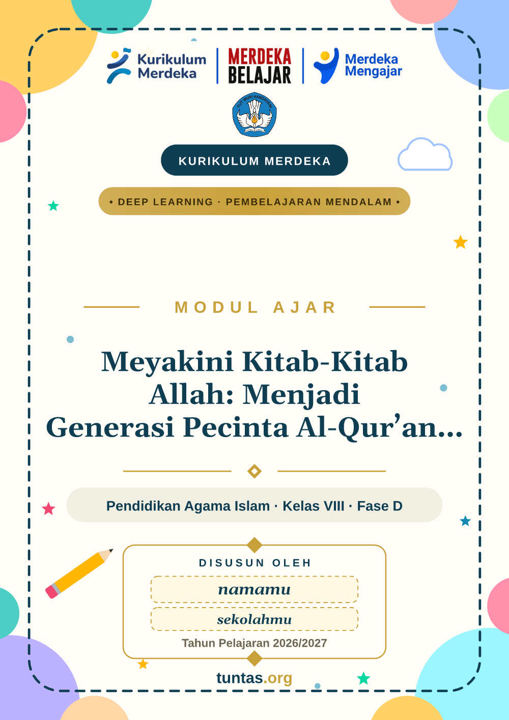Sampul modul ajar Meyakini Kitab-Kitab Allah: Menjadi Generasi Pecinta Al-Qur’an yang Toleran